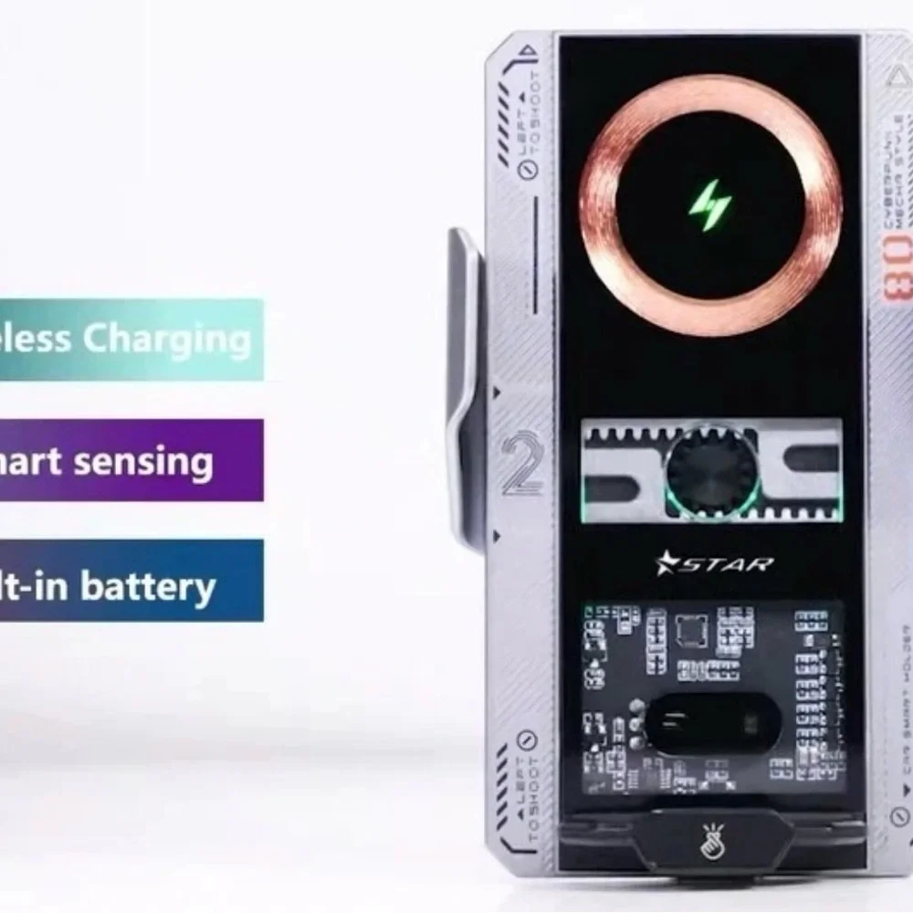 T9 Smart Ultrathin Metal Wireless Charging Car Holder